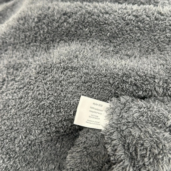 Barefoot Dreams CozyChic Bath Robe Belted #509 Blue Gray Size 2 Oversized Medium - Picture 11 of 12